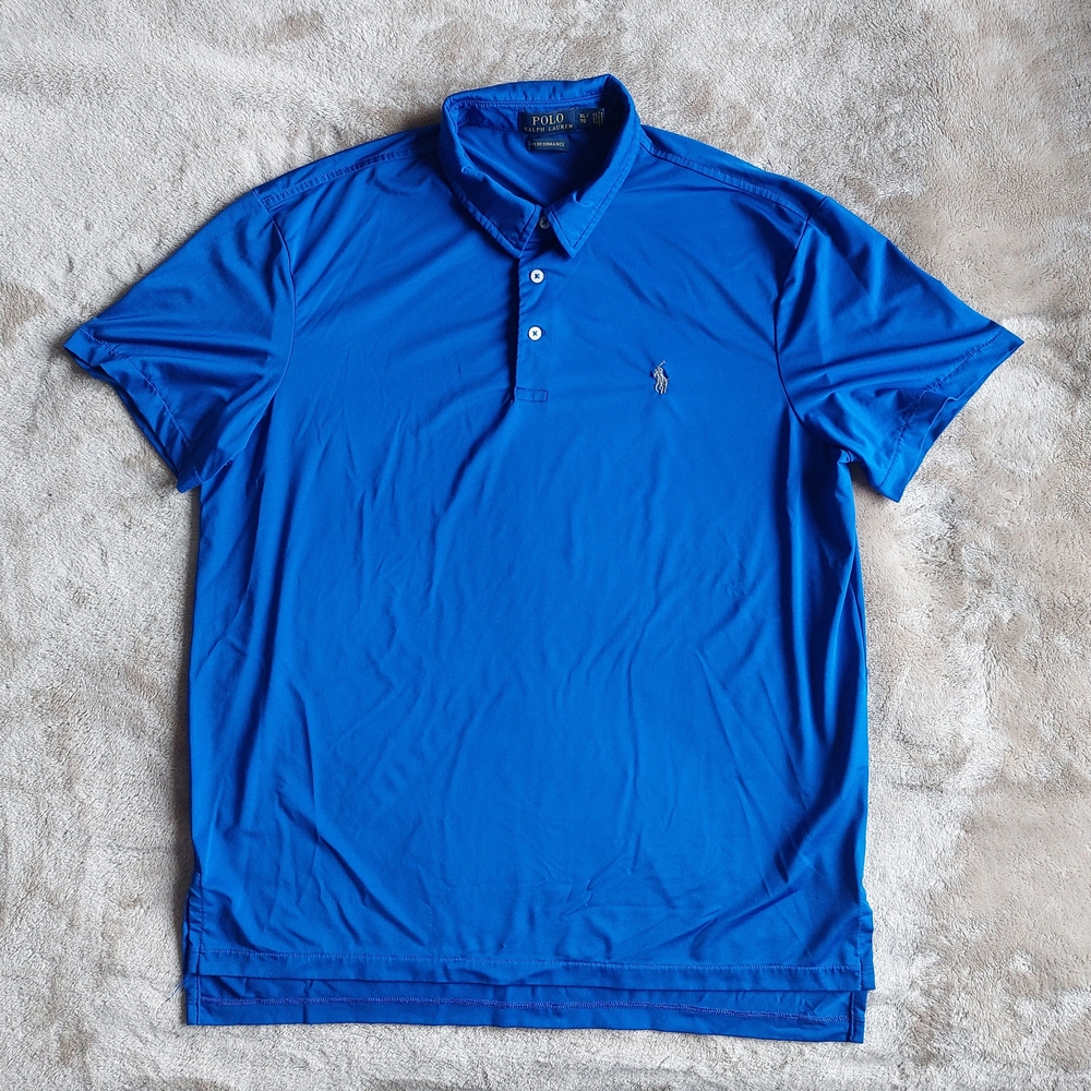 Polo Ralph Lauren Performance Men's Blue Stretch Activewear Polo Shirt | XL